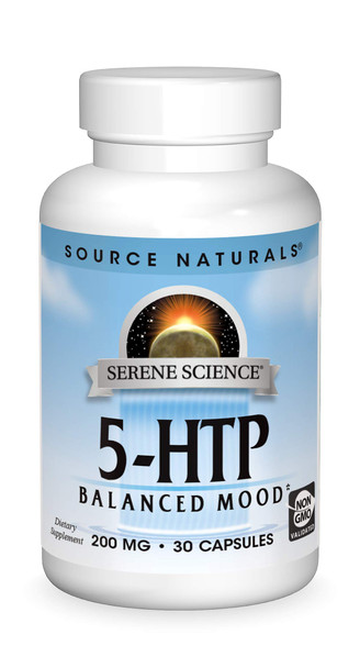 SOURCE S Serene Science 5-HTP, Balanced Mood 200MG - 30 Capsules