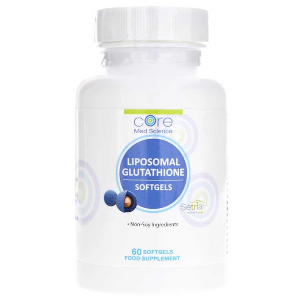 Liposomal Glutathione by Core Med Science - 500mg - 60 Softgels - Setria - Antioxidant Supplement