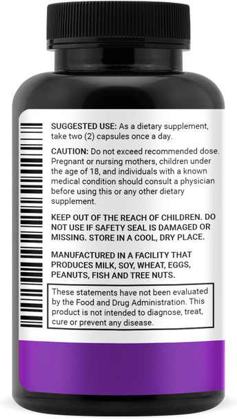 Luma Nutrition High Purity Resveratrol Capsules - 98% Trans-Resveratrol - Reservatrol Supplement - Antioxidant - 60 Capsules