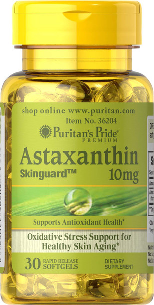 Puritan's Pride  Astaxanthin 10 mg-30 Softgels