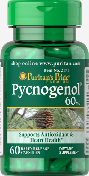 Puritan's Pride Pycnogenol 60 mg-60 Capsules