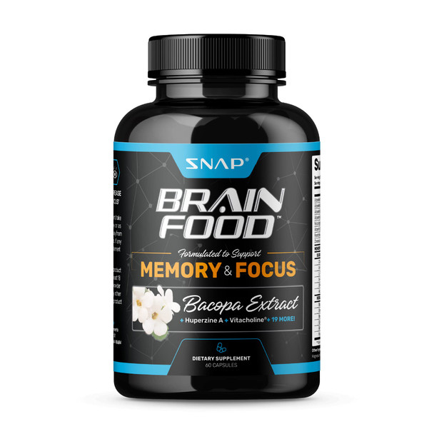 Nootropics Brain Booster Supplement for Memory and Focus - Improve Brain Focus, Clarity & Memory Supplements for Seniors &  + Energy & Mood Booster - Bacopa Extract, Ginkgo Biloba (60 Capsules)