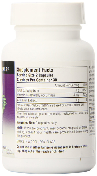 Source s Acai Extract 500 Mg Capsule, 60 Count