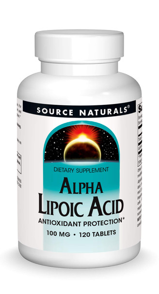 Source s Alpha Lipoic  100 mg Supports Healthy  Metabolism, Liver Function & Energy Generation - 120 Tablets