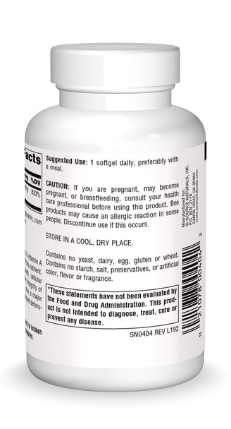 Source s Beta Carotene 25000 iu Antioxidant Protection - Converted By Body To Vitamin A - 250 Softgels Source s Beta Carotene 25000 iu Antioxidant Protection - Converted By Body To Vitamin A - 250 Softgels