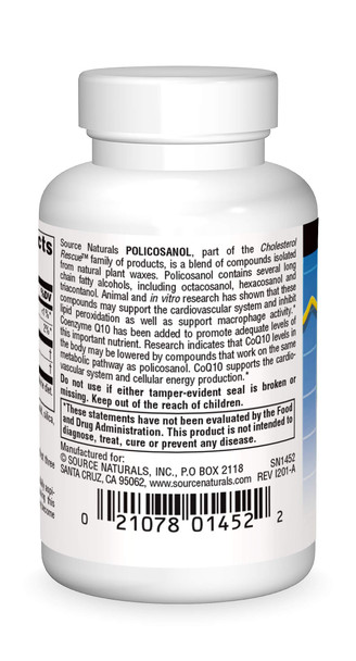 SOURCE S Policosanol with  Q10 10 Mg Tablet, 60 Count