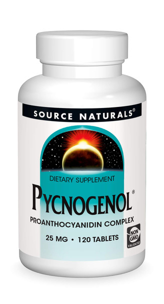 Source s Pycnogenol 25 mg Proanthocyanidin Complex - 120 Tablets