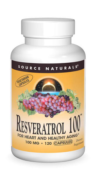 SOURCE S Resveratrol 100 Mg Vegetable Capsule, 120 Count
