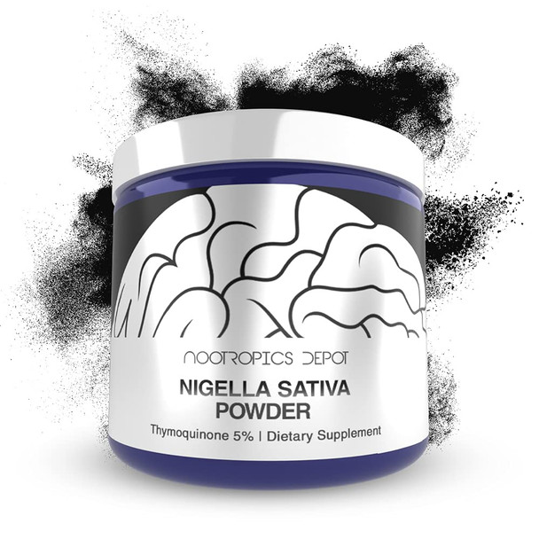 Nigella Sativa Extract Powder | 10 Grams | Minimum 5% Thymoquinone Content | Black Seed Oil Extract | Supports Brain Health, Memory, Liver Health, and Immune Function | Nootropics Depot