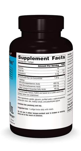 Source s ArcticPure Enteric-Coated Ultra-Potency 850 mg Omega-3 Fish Oil - 120 Softgels