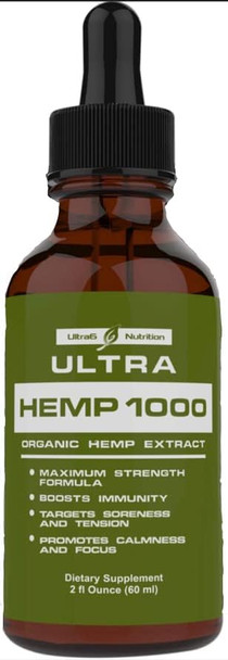 100% Pure Hemp Oil (1000mg Hemp). Hemp Extract Supports Bone Health. A Hemp Seed Oil, Natural Oil