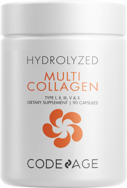 Codeage Multi Collagen Protein Capsules 5 Types, Ashwagan Withania Somnifera & Organic Amla Berry + SBO Probiotic Blend 50 Billion CFU Bundle, Lactobacillus Plantarum, Bacillus Subtilis, Non-GMO