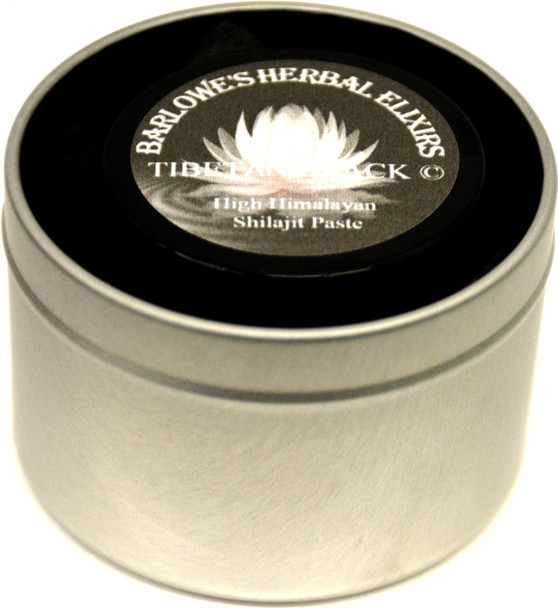 Barlowe's Herbal Elixirs Tibetan Black Shilajit Paste - Stearate Free, Glass Bottle!