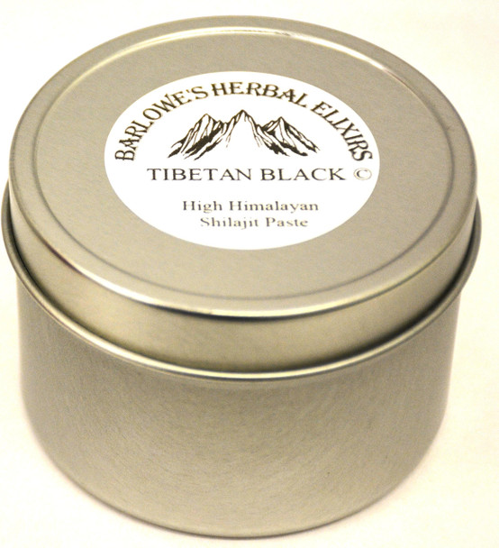 Barlowe's Herbal Elixirs Tibetan Black Shilajit Paste - Stearate Free, Glass Bottle!
