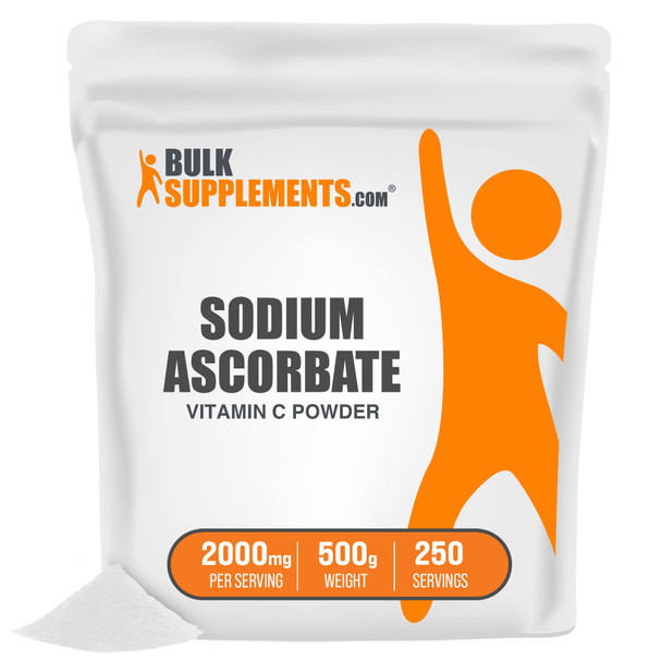 BulkSupplements  Ascorbate Powder - Antioxidant Powder -  Ascorbate Vitamin C - Powdered Vitamin C - Vitamin C Powder for Skin - Pure Vitamin C Powder (500 Grams - 1.1 lbs)