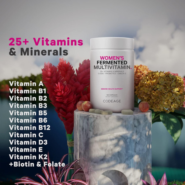 Codeage Daily Immune System Support Multivitamin for Women + Probiotics Bundle