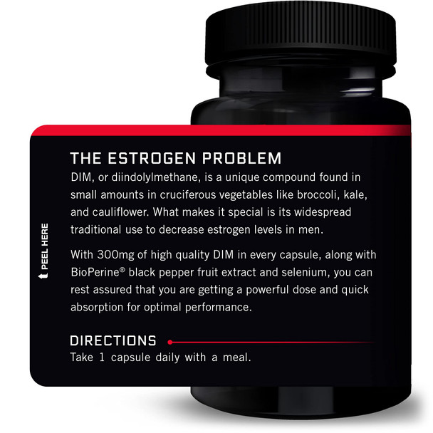 Force Factor DIM Pills to Decrease Estrogen in Men, Diindolylmethane Supplement with Key  Ingredients and Superior Absorption, Diindolylmethane 300mg, Works Fast, 30 Capsules