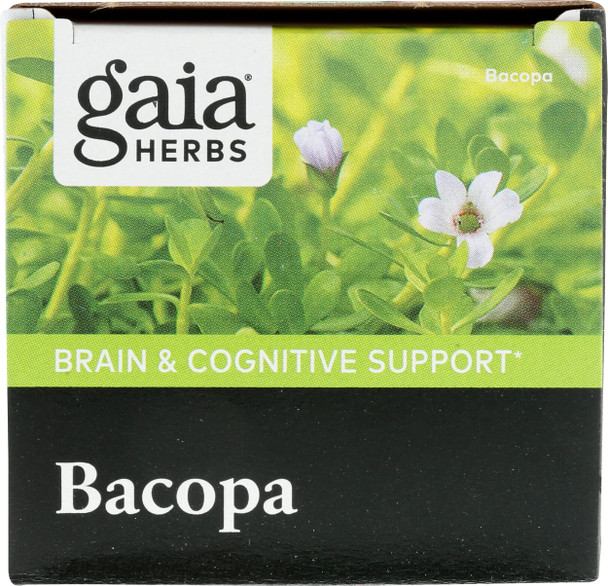 Gaia Herbs Bacopa - Brain and Cognitive Support Herbal Supplement - Made with Bacopa (Bacopa Monnieri) to Help Support a Thriving Mind - 60 Vegan Liquid Phyto-Capsules (Up to 60-Day Supply)