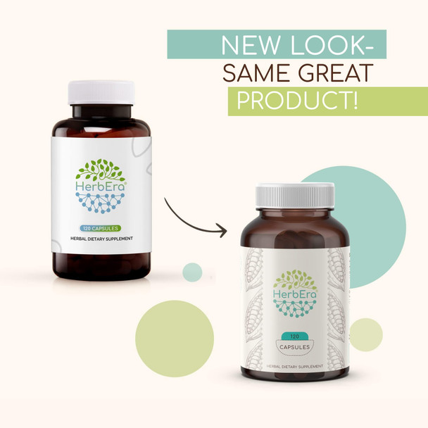 HerbEra Burdock 120 Capsules, 500 mg, Made with Burdock (Arctium Lappa) Dried  Root (120 Capsules)