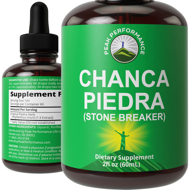 Chanca Piedra Liquid Drops. Stone Breaker - Advanced Kidney Stones Dissolver & Gallbladder Cleanse Support Supplement. USA Tested Chanca-Piedra Stonebreaker.  Free, , Herbal Tincture