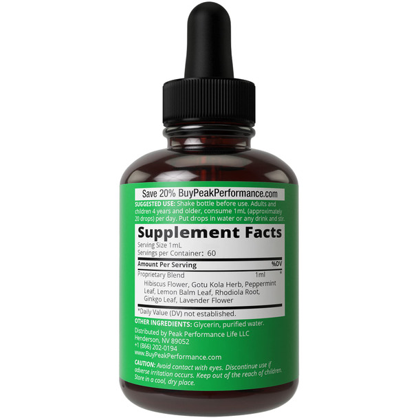 Kids Focus Drops. Attention Deficit All  Tasteless Liquid Supplement For Concentration, Attention, Brain, Memory. Non-Habit Forming  Free 7-in-1 Vegan Nootropic For Children, Teenagers