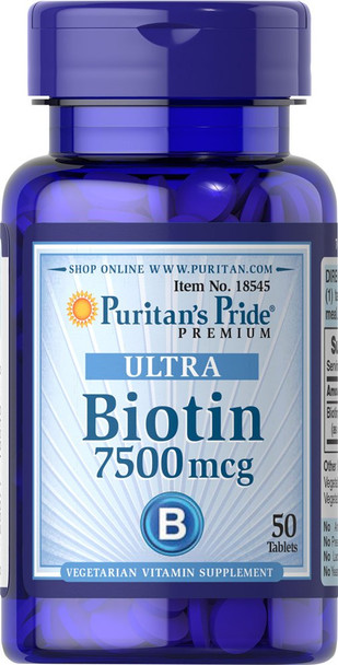 Puritan's Pride Biotin 7500 mcg