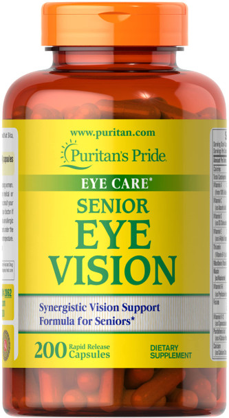 Puritans Pride Senior Eye Vision-200 Capsules, 200 Count