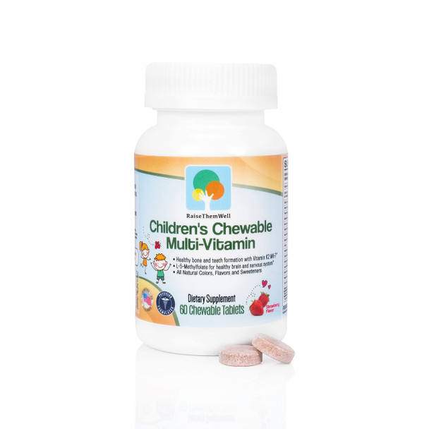 Great Tasting Chewable Kids Vitamins - Multivitamin for Kids with All- Colors, Flavors, and Sweeteners Includes Free Kids Vitamin PDF