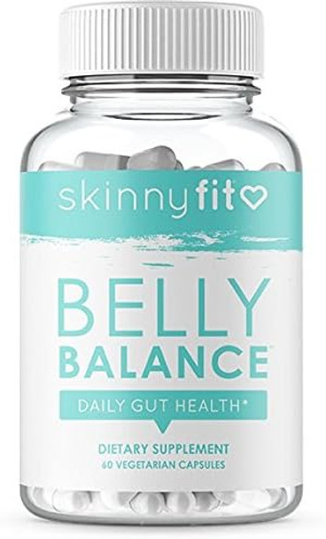 SkinnyFit Belly Balance Probiotic Supplement for Digestive and Gut Health Targeted Release for Women and Men (60 Vegetarian Capsules)