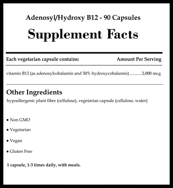 Pure Encapsulations Adenosyl/Hydroxy B12 90 Capsules