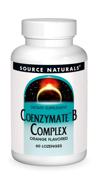 Source S Coenzymate B Complex - Orange Flavor That Melts In Mouth - B Vitamins - 60 Lozenges