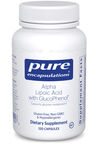 Pure Encapsulations Alpha Lipoic Acid with GlucoPhenol