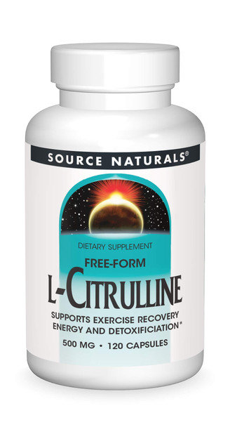 Source s L-Citrulline - Supports Exercise Recovery, Energy and Detoxification, 500 mg - 120 Capsules