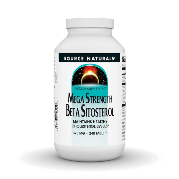 Source s Mega Strength Beta Sitosterol, Plant Sourced, 375mg - 240 Tablets