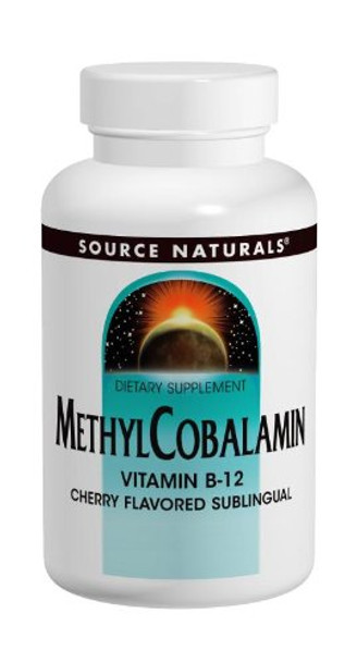 Source s Methylcobalamin 1mg Vitamin B-12  Cherry Flavored - 120 Lozenges (Pack of 2)
