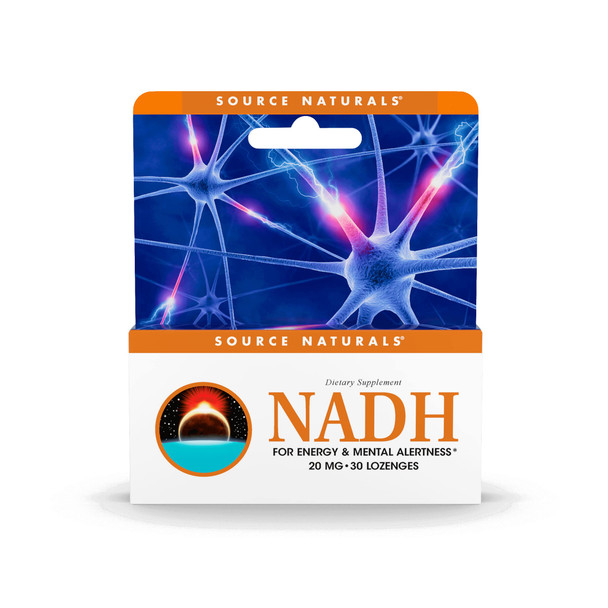 Source s NADH 20mg, Boost Energy and Mental Alertness - 30 Lozenges