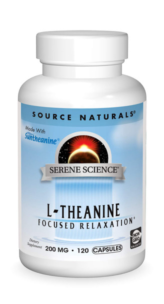 SOURCE S Serene Science L-Theanine 200 Mg Capsule, 120 Count