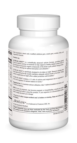 SOURCE S Ultra-Cal Night Calcium Complex Tablet, 240 Count