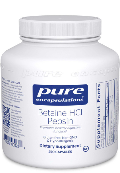 Pure Encapsulations Betaine HCl Pepsin