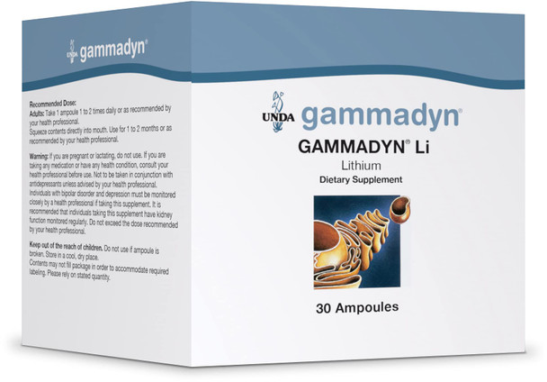 UNDA GAMMADYN Li | Lithium Oligo-Element Supplement | 30 Ampoules
