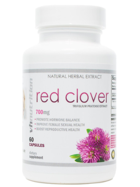 VH Nutrition Red Clover | 700 mg Capsules |Trifolium Pratense Extract