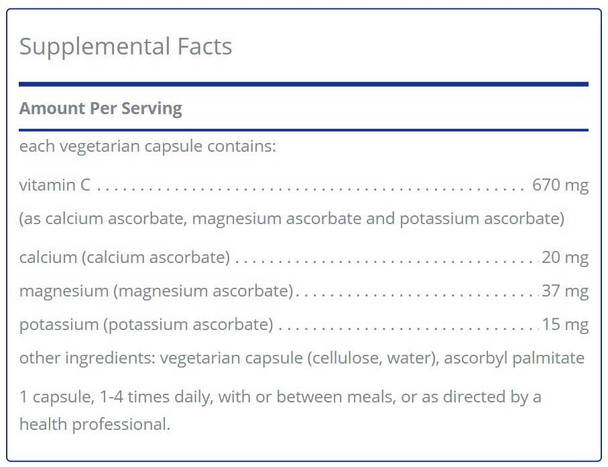 Pure Encapsulations Buffered Ascorbic Acid