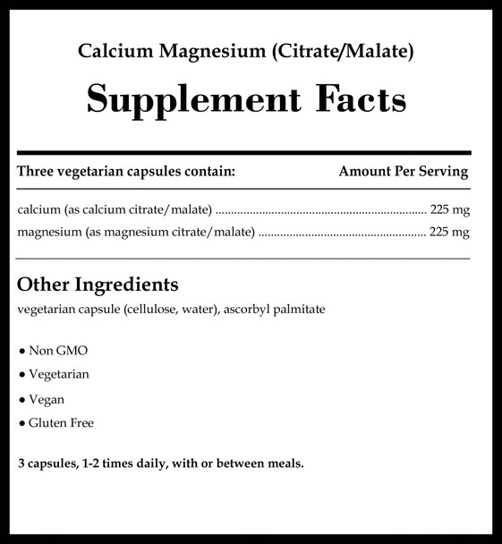 Pure Encapsulations Calcium Magnesium (Citrate/Malate)