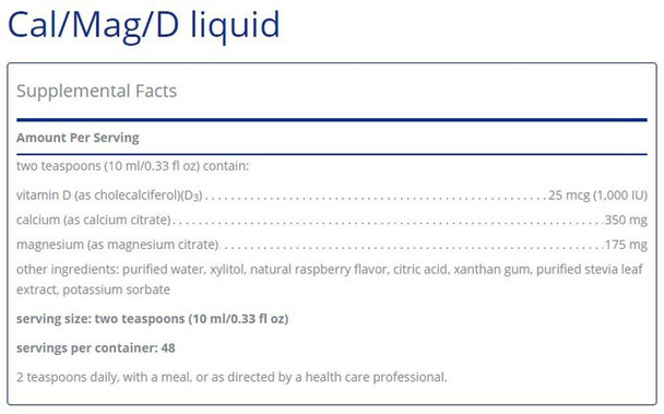 Pure Encapsulations Cal/Mag/D Liquid