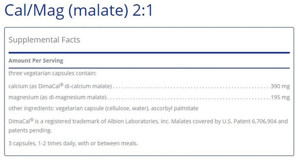 Pure Encapsulations Cal/Mag (Malate) 2:1