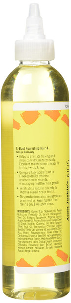 Aunt Jackies Girls E-Blast Vitamin E and Flaxseed Scalp Remedy Yellow 8 Fl Oz Twin Pack - Pack of 2