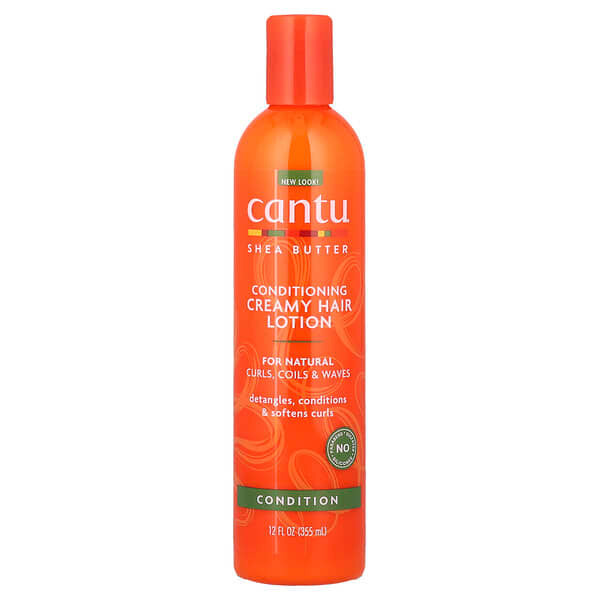 Cantu Shea Butter For Natural Hair Conditioning Creamy Hair Lotion 12 oz Twin Pack - Pack of 2