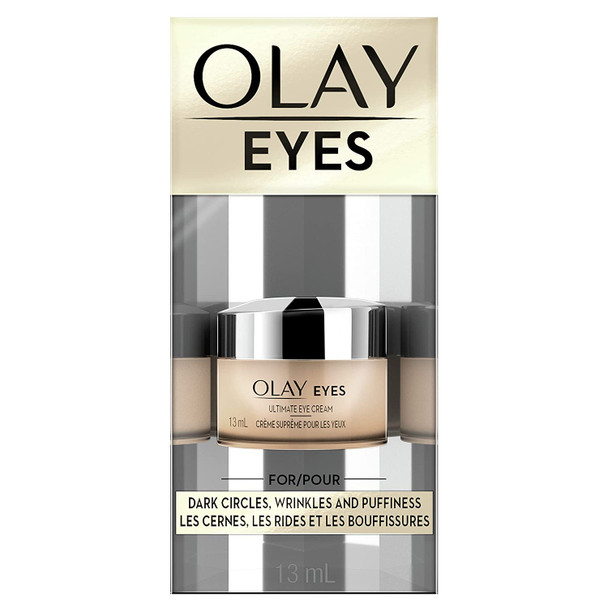 Olay Ultimate Eye Cream for Wrinkles, Puffy Eyes + Dark Circles, 0.4 fl oz