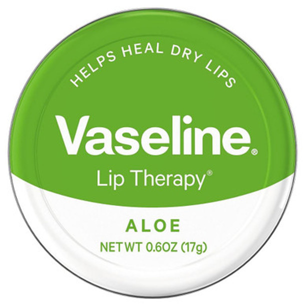 Vaseline Therapy Lip Balm, Aloe Vera 0.6 oz Twin Pack - Pack of 2