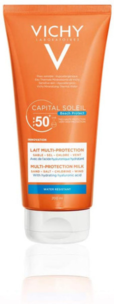 "VICHY Beach Protect - Multi-protection milk - SPF 50, 200ml. Twin Pack - Pack of 2 "